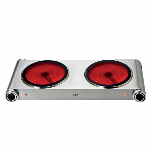 CERAMICA Double ELECTRIC CERAMIC HOT PLATE SS 220-240V~, 50/60Hz 2400WLIFE