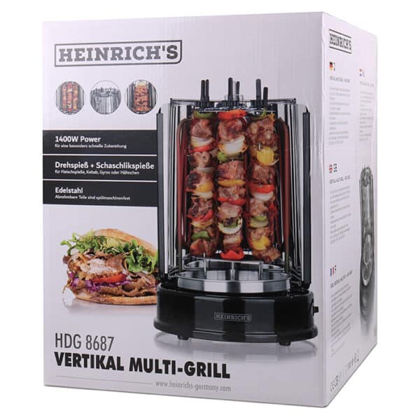 HDR 8687 DONER GRILL 1400W  220-240V, 50/60Hz  HEINRICHS - Image 4